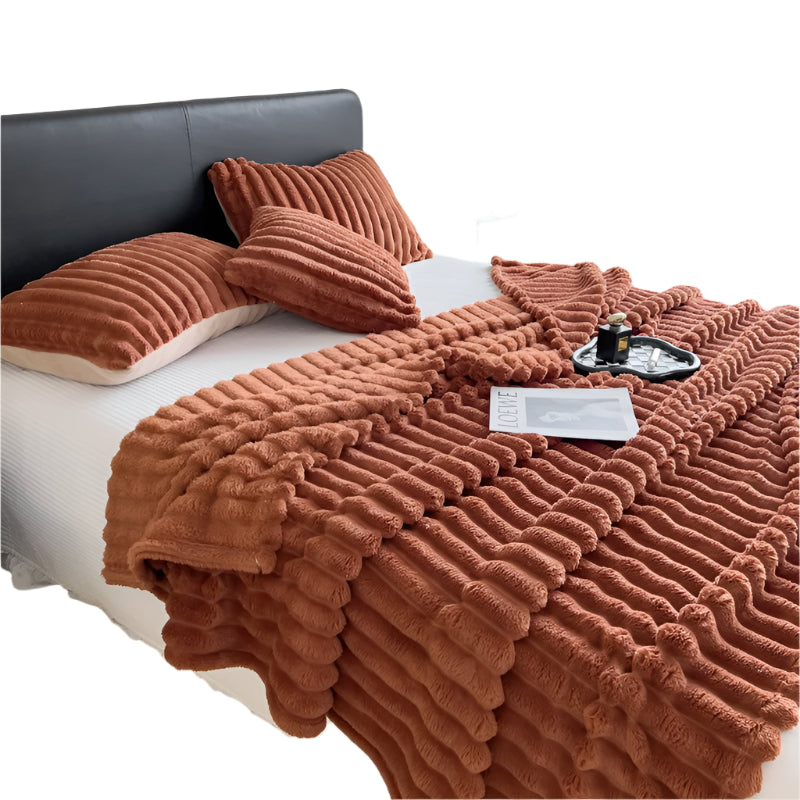 שמיכת פסים מפנקת